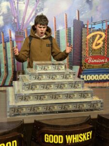 Jeff Pebley at the Binion's $1,000,000 display