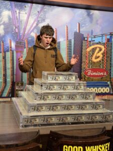 Jeff Pebley at the Binion's $1,000,000 display